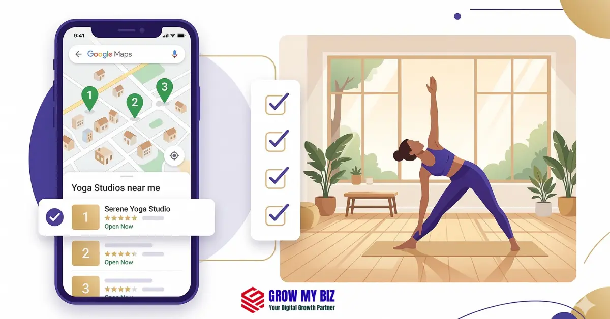 Yoga studio SEO checklist — 49-point audit to rank on Google Maps and get more students in India